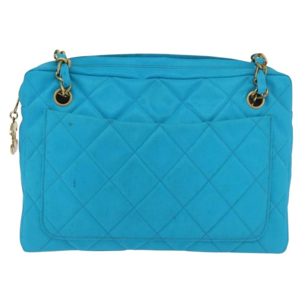 Chanel Matelasse Chain Shoulder Bag Blue